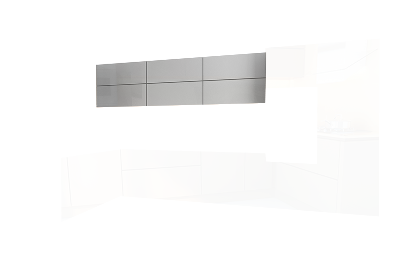 фотография из конструктора Кухни Мила - верхний модуль цвета Белый Суперматовый