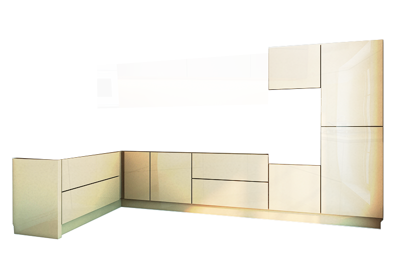 фотография из конструктора Кухни Мила - нижний модуль цвета Магнолия Металлик