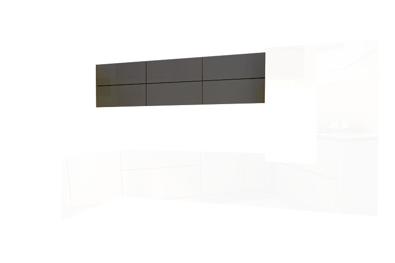 фотография из конструктора Кухни Мила - верхний модуль цвета Антрацит