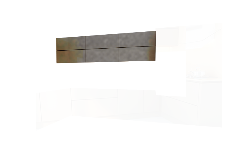 фотография из конструктора Кухни Мила - верхний модуль цвета Антрацит Металлик