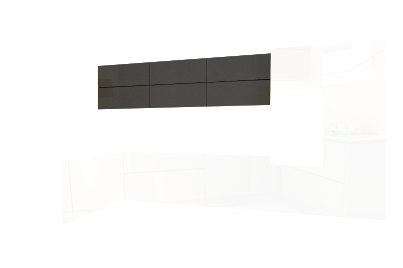фотография из конструктора Кухни Мила - верхний модуль цвета Антрацит Суперматовый