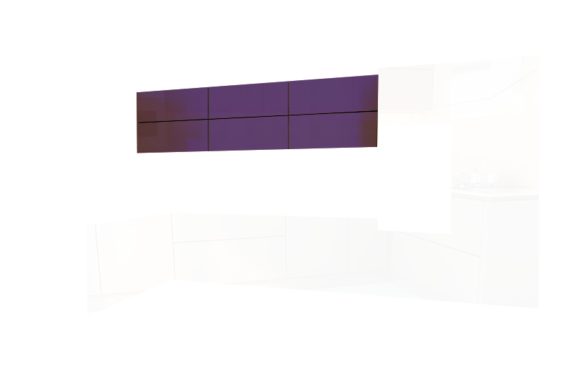 фотография из конструктора Кухни Мила - верхний модуль цвета Баклажан