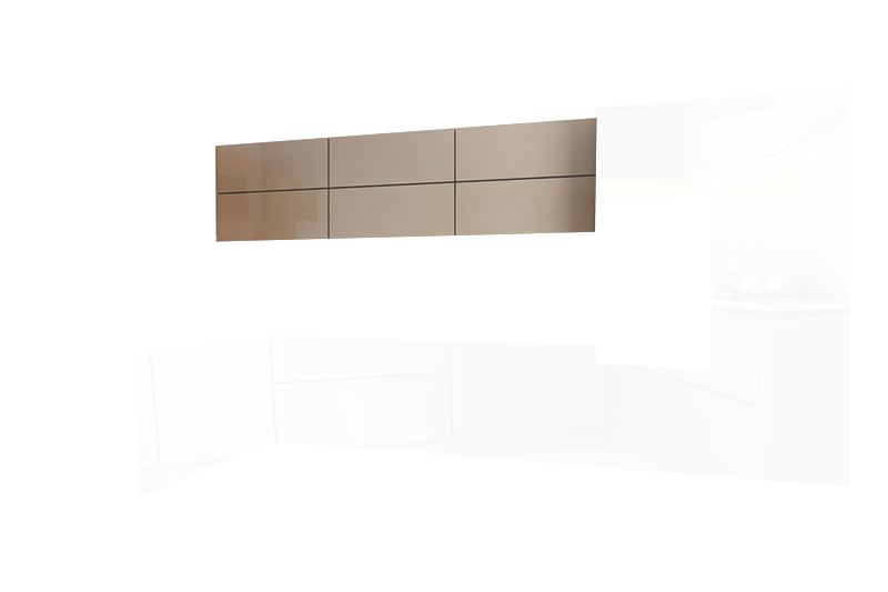 фотография из конструктора Кухни Мила - верхний модуль цвета Базальт