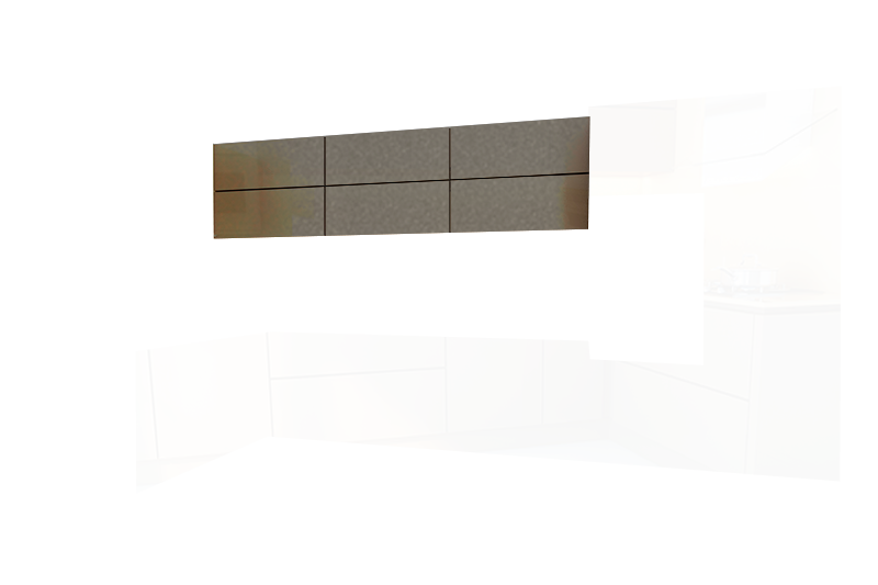 фотография из конструктора Кухни Мила - верхний модуль цвета Базальт Металлик