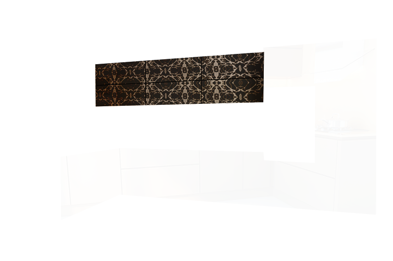 фотография из конструктора Кухни Мила - верхний модуль цвета Деко Черный