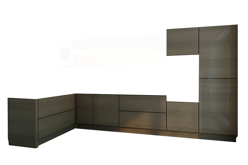 фотография из конструктора Кухни Мила - нижний модуль цвета Дуб Фраппе