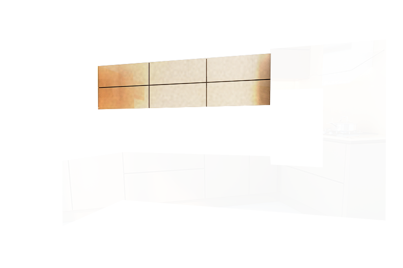 фотография из конструктора Кухни Мила - верхний модуль цвета Кашемир Металлик
