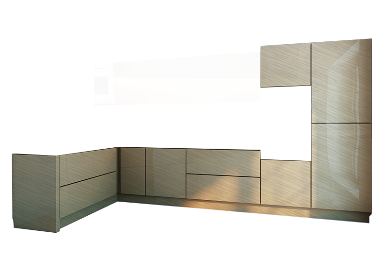 фотография из конструктора Кухни Мила - нижний модуль цвета Луч Белый