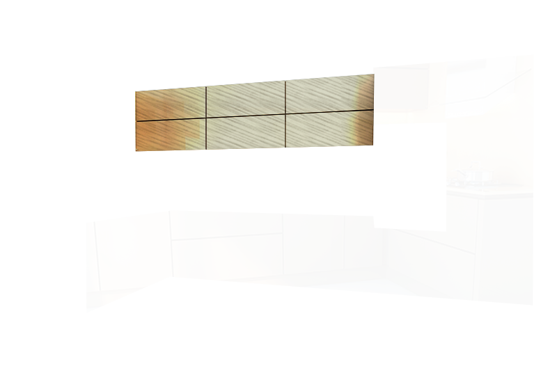 фотография из конструктора Кухни Мила - верхний модуль цвета Луч Белый