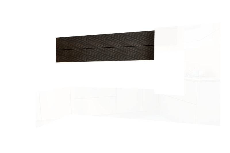 фотография из конструктора Кухни Мила - верхний модуль цвета Луч Черный