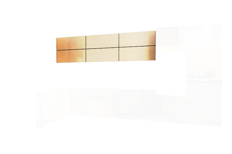 фотография из конструктора Кухни Мила - верхний модуль цвета Магнолия Суперматовый