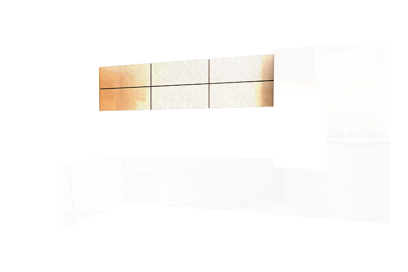 фотография из конструктора Кухни Мила - верхний модуль цвета Облако Металлик