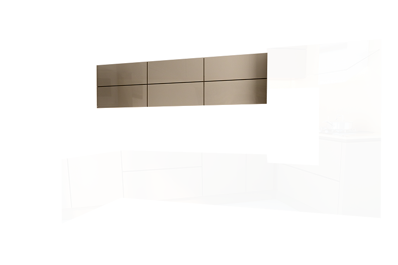 фотография из конструктора Кухни Мила - верхний модуль цвета Серый 2