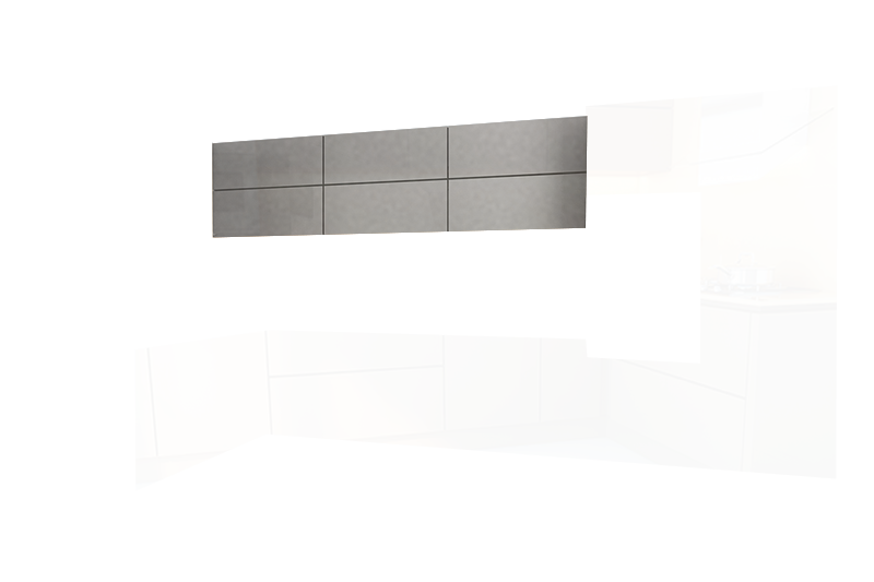 фотография из конструктора Кухни Мила - верхний модуль цвета Серый 3